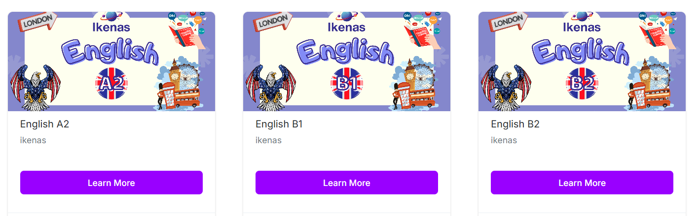 Catalogue de cours sur la plateforme IKENAS pour une école
